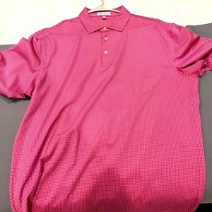 Peter Millar Large Polo Pink / Purple Checkered